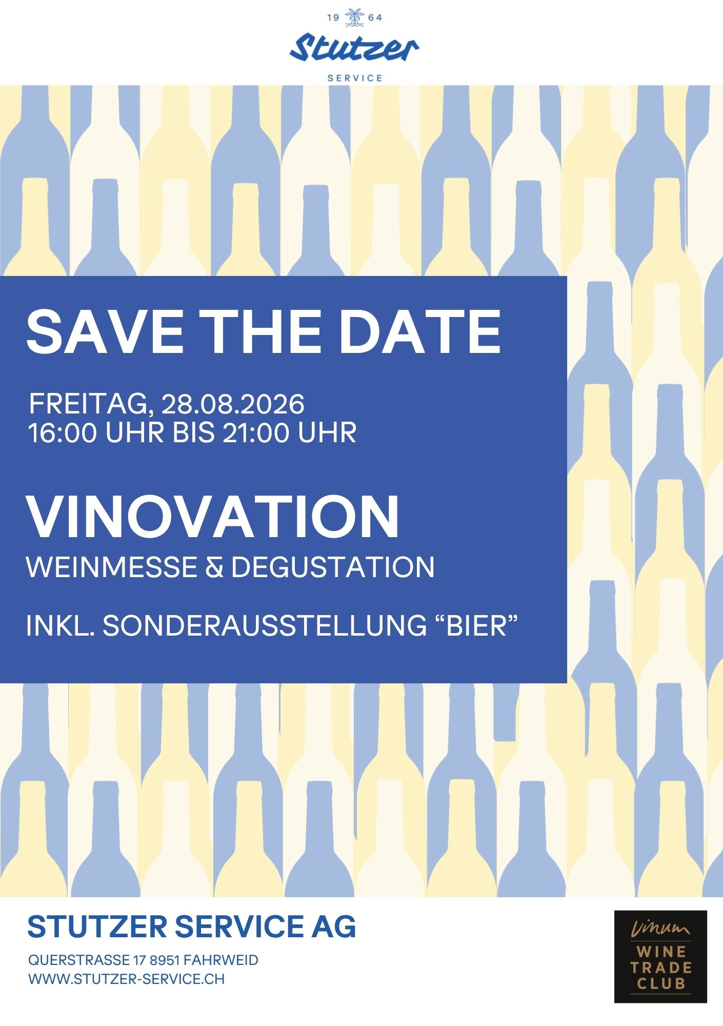 VINOVATION 2026, fiera del vino e degustazione a Fahrweid